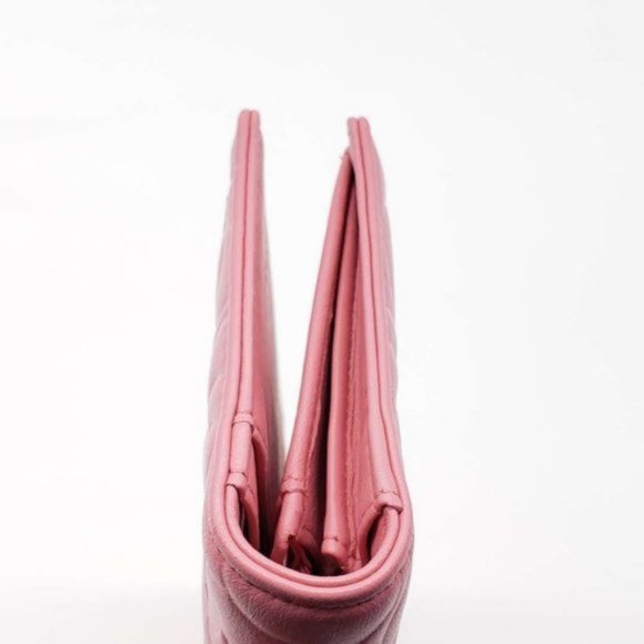 Authentic Chanel Camellia Rose Pink Bifold Wallet - Picture 10 of 15